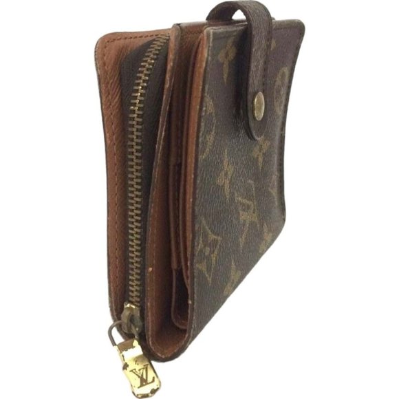 615148T Louis Vuitton Wallet Compact Zip Brown Monogram - Picture 4 of 9